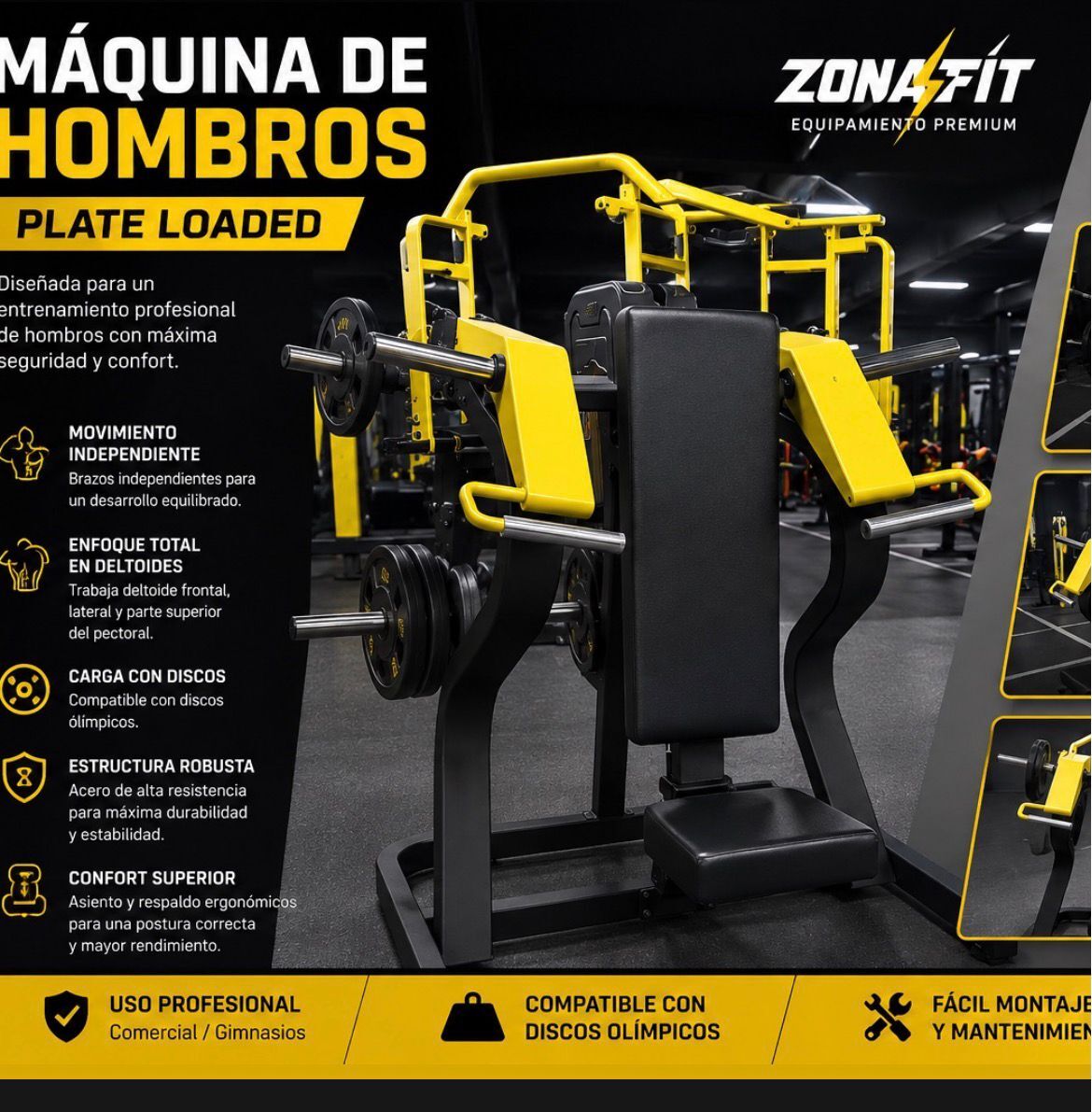 Máquina de Hombros Plate Loaded