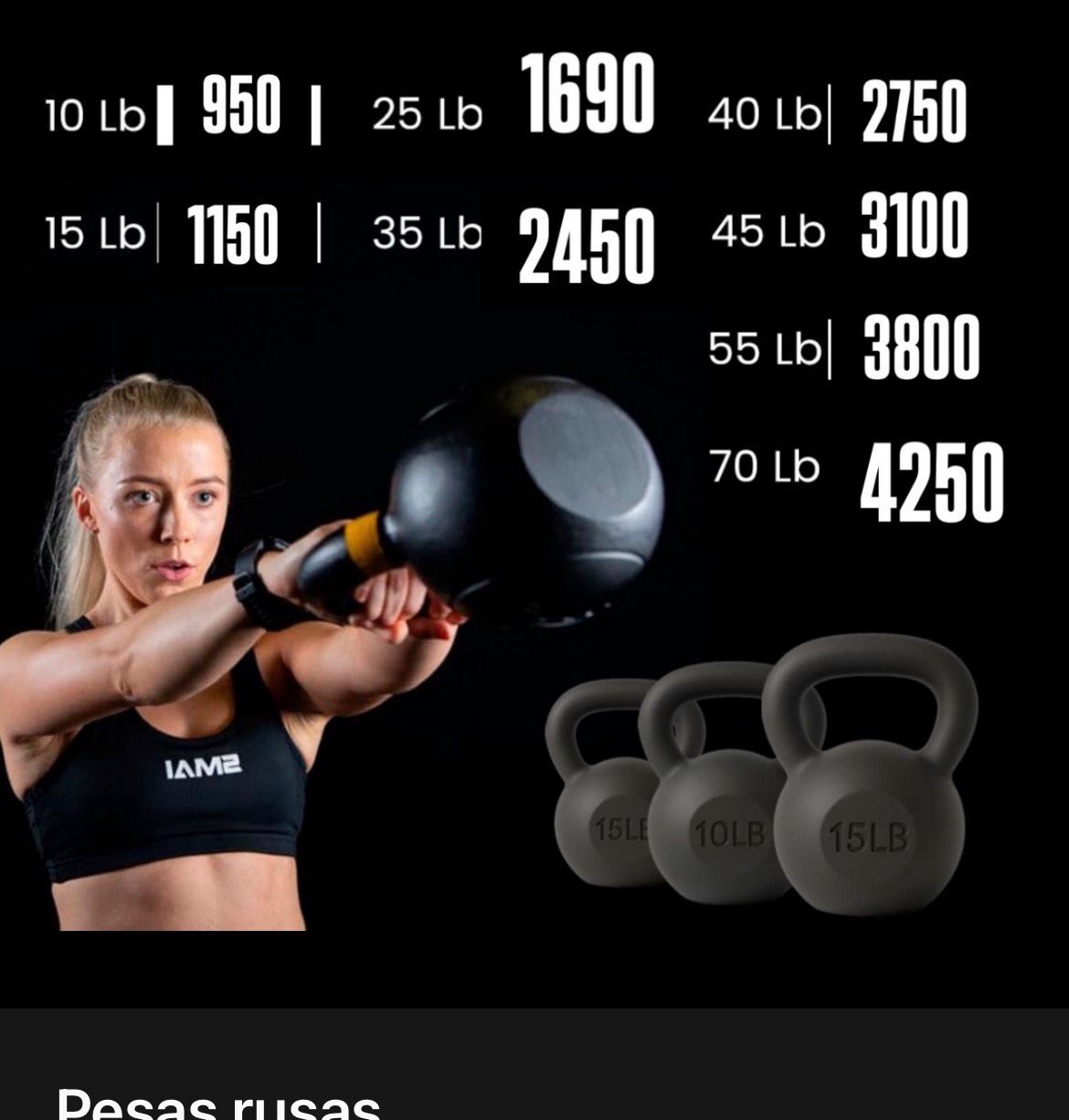 Pesas Rusas (Kettlebells)